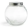 Gifi Bocal en verre transparent couvercle métal 2000ml - 17,5x12,5xH.17cm New