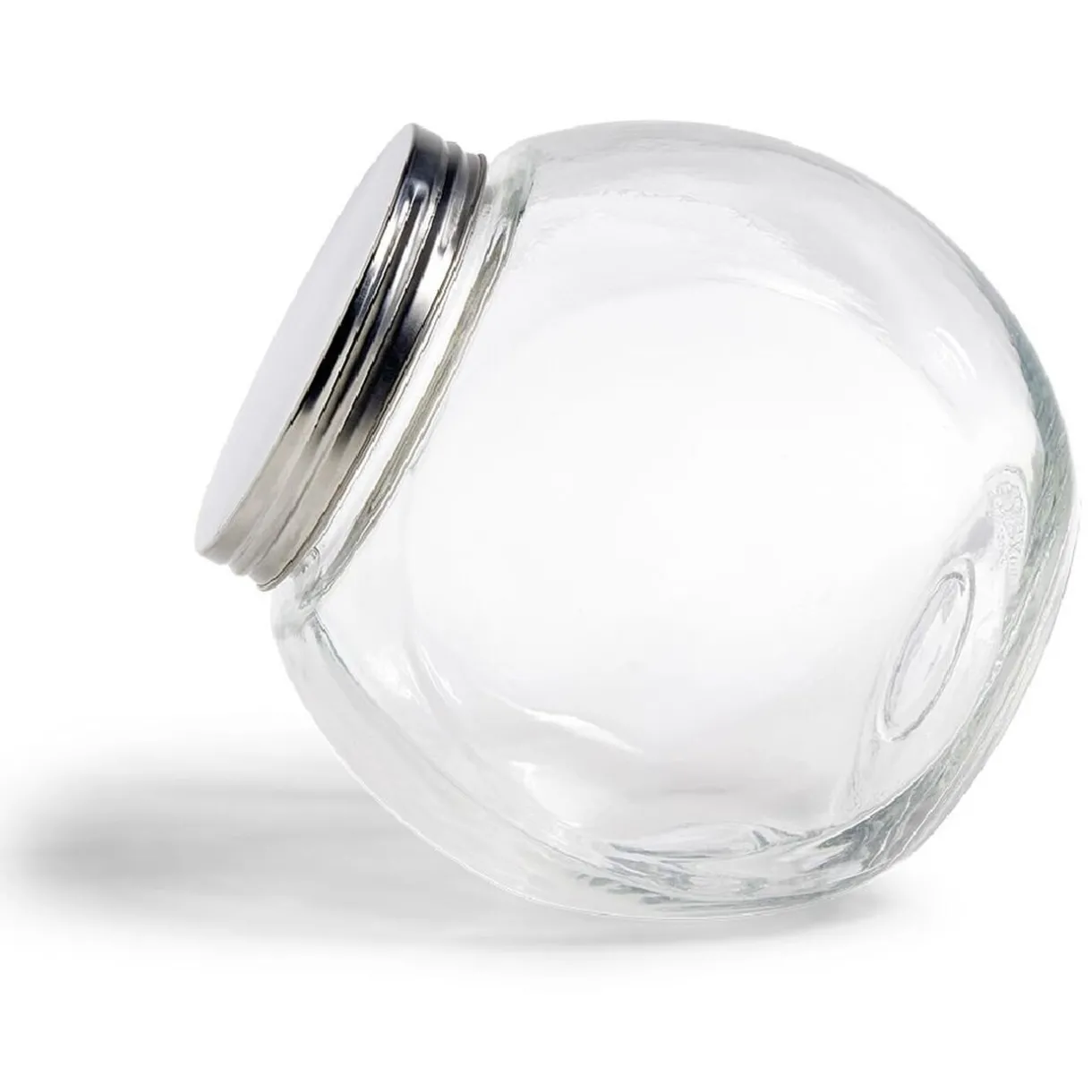 Gifi Bocal en verre transparent couvercle métal 2000ml - 17,5x12,5xH.17cm New