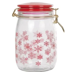 Gifi Bocal flocon rouge Noël Clearance