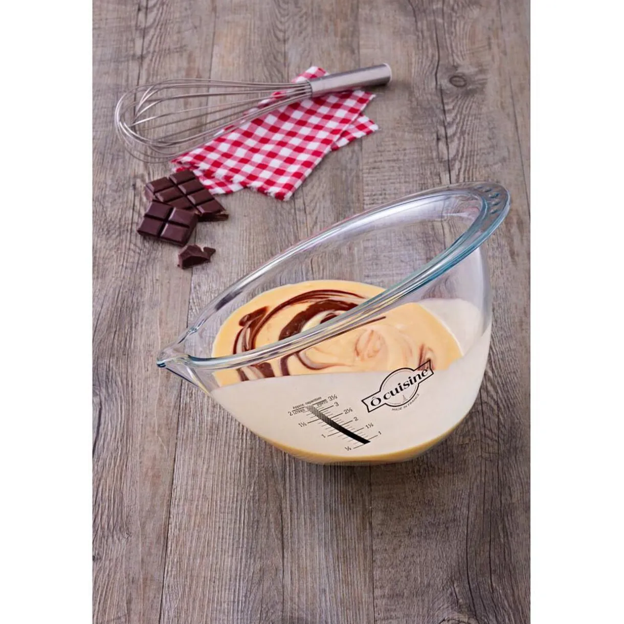 Gifi Bol à mixer gradué Ocuisine verre transparent Sale