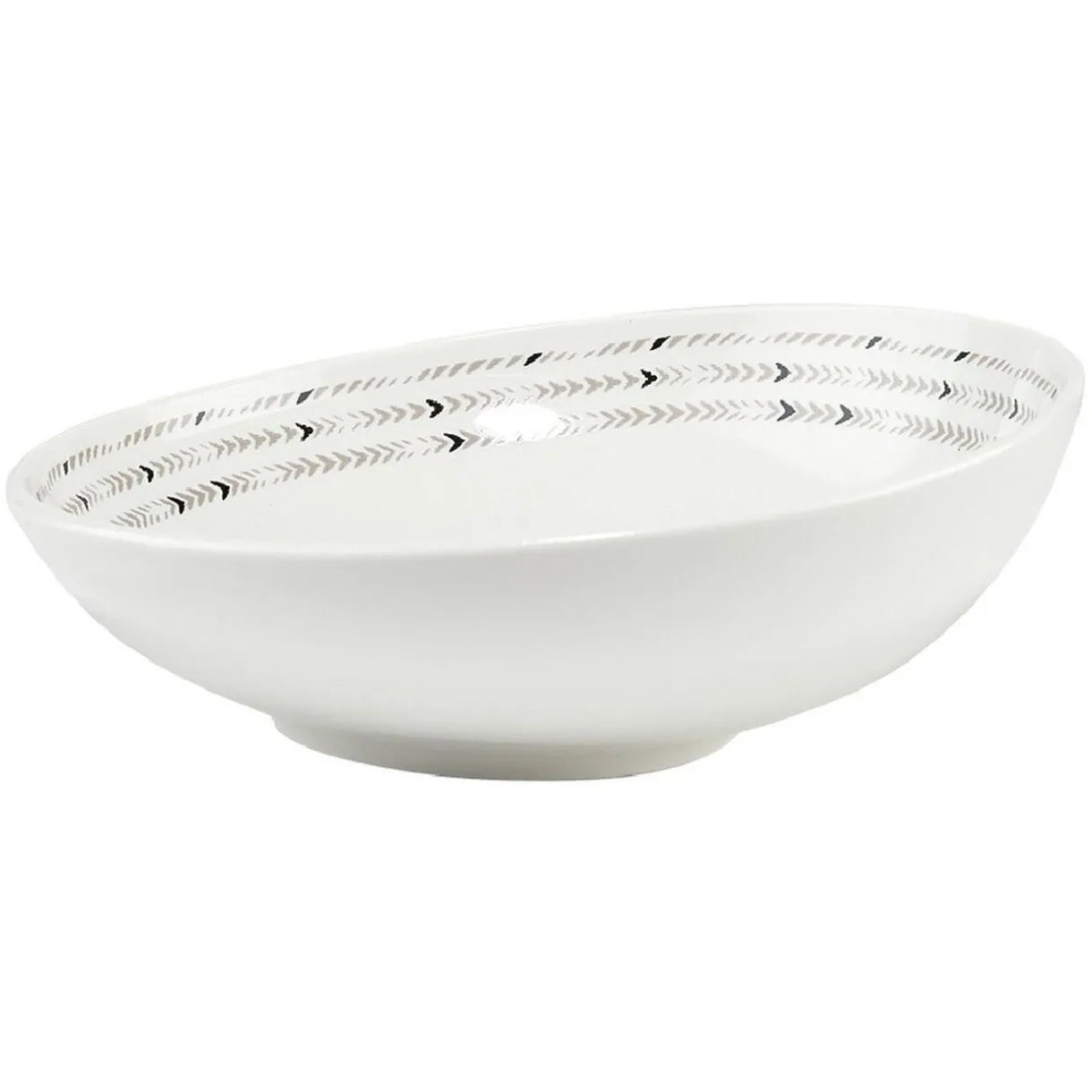 Gifi Bol à salade porcelaine contour Ø20 cm