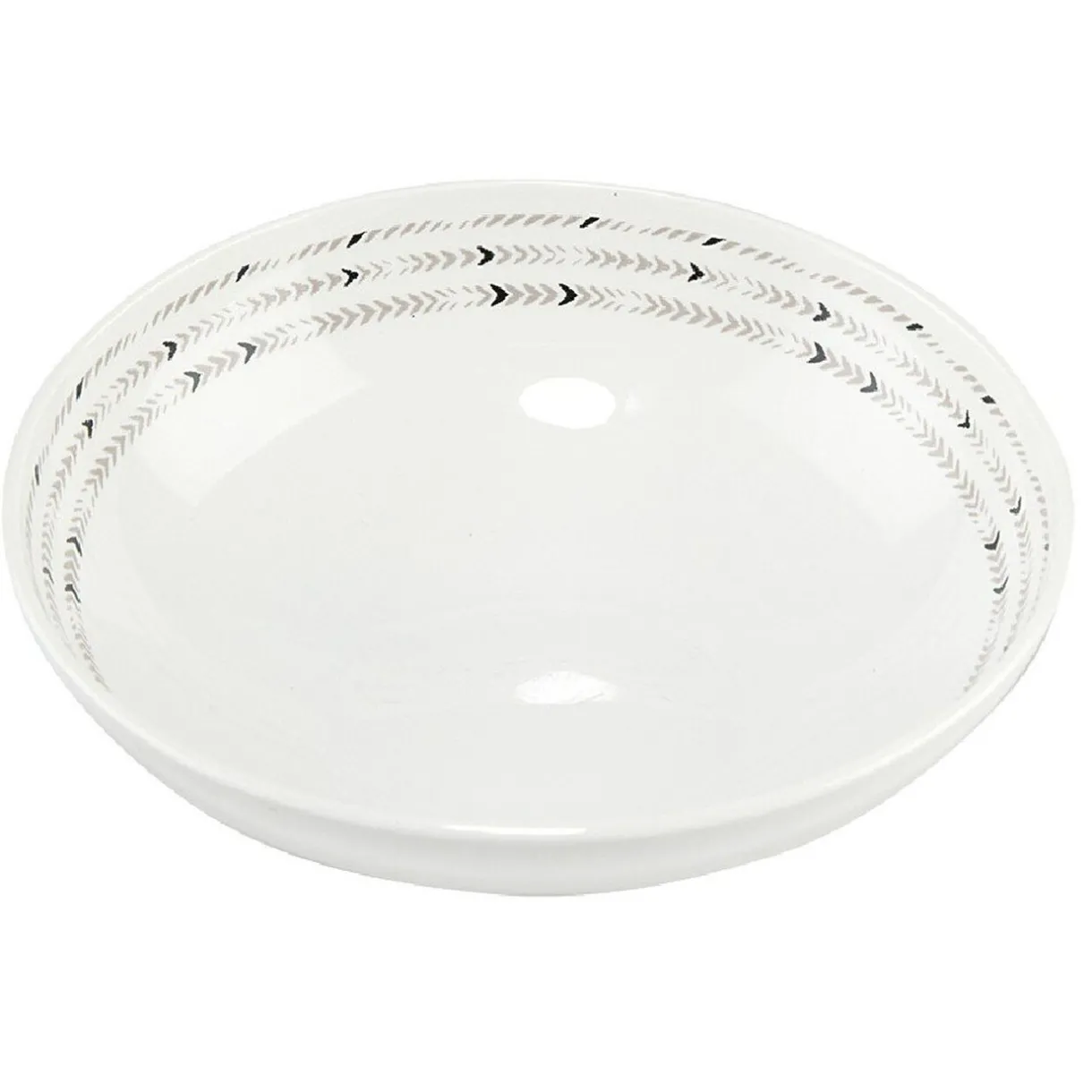 Gifi Bol à salade porcelaine contour Ø20 cm