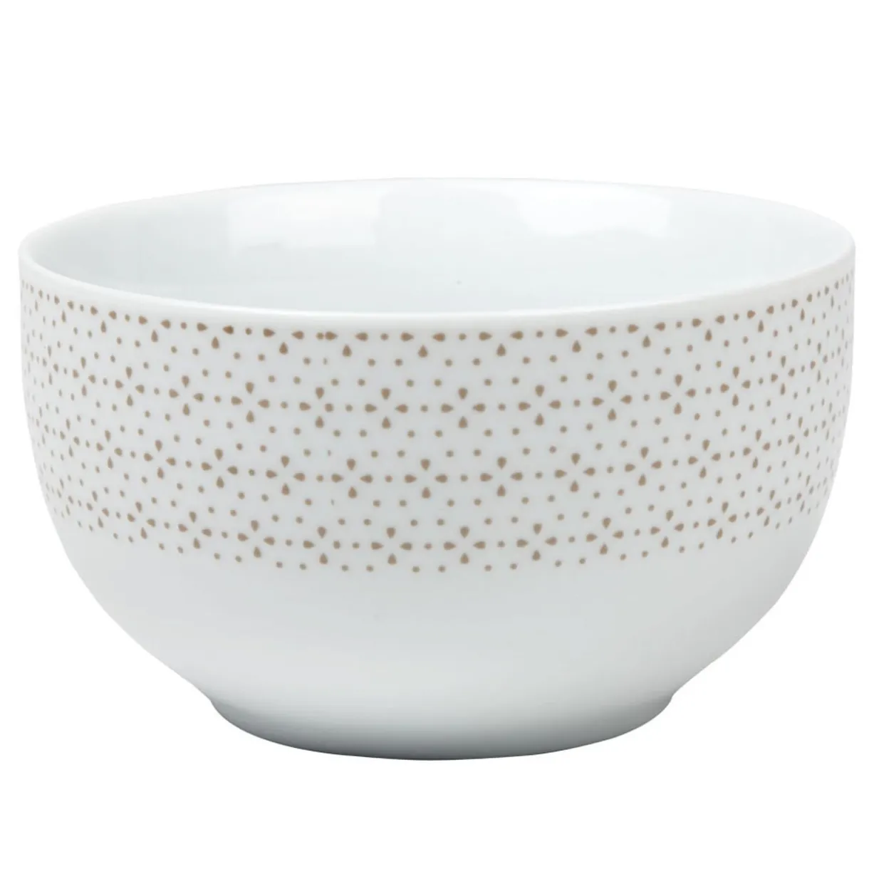 Gifi Bol blanc à motif taupe