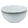 Gifi Bol blanc et gris Sérénité Rayures Clearance