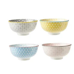 Gifi Bol japonais carreau de ciment muticolore x4 Clearance