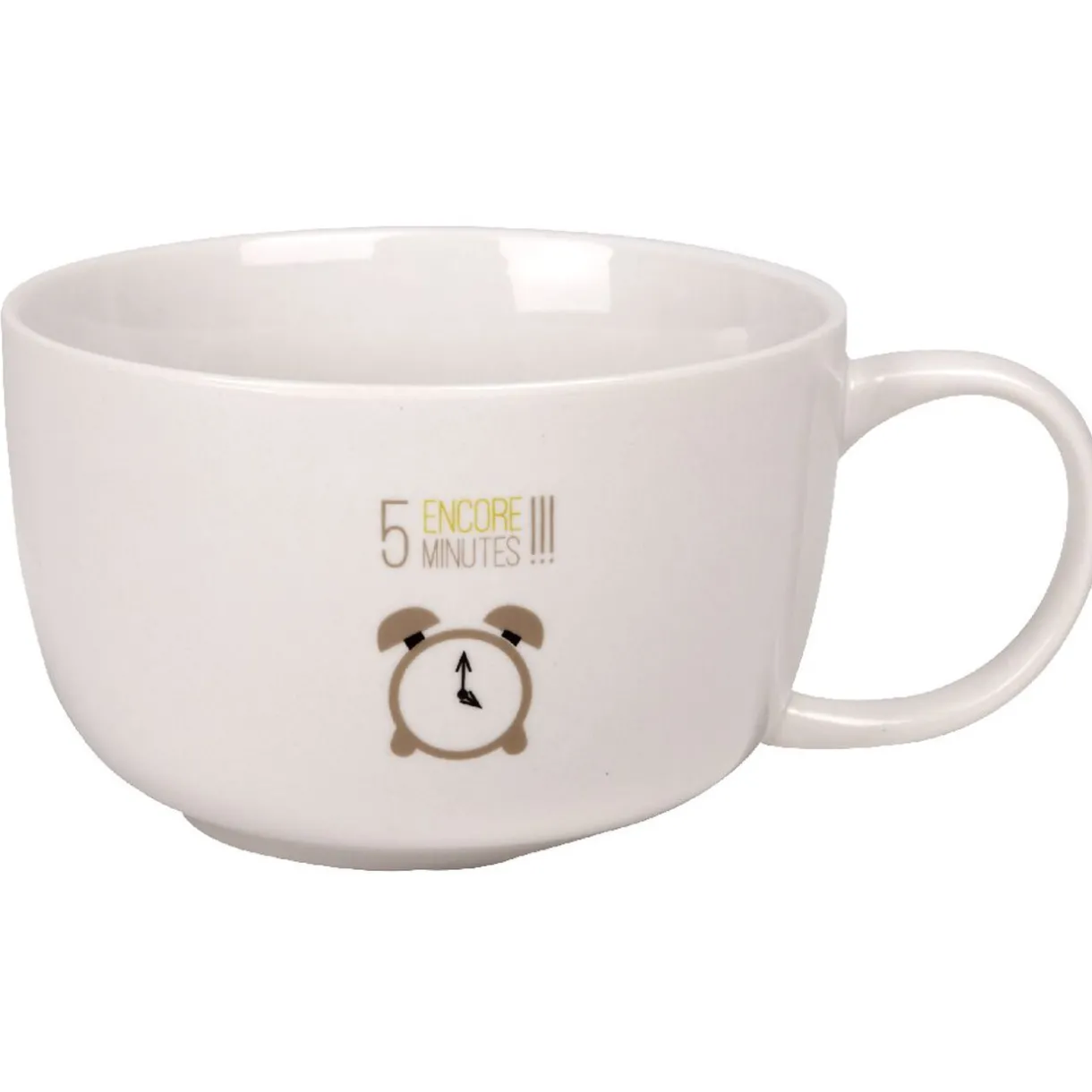 Gifi Bol jumbo blanc motif réveil