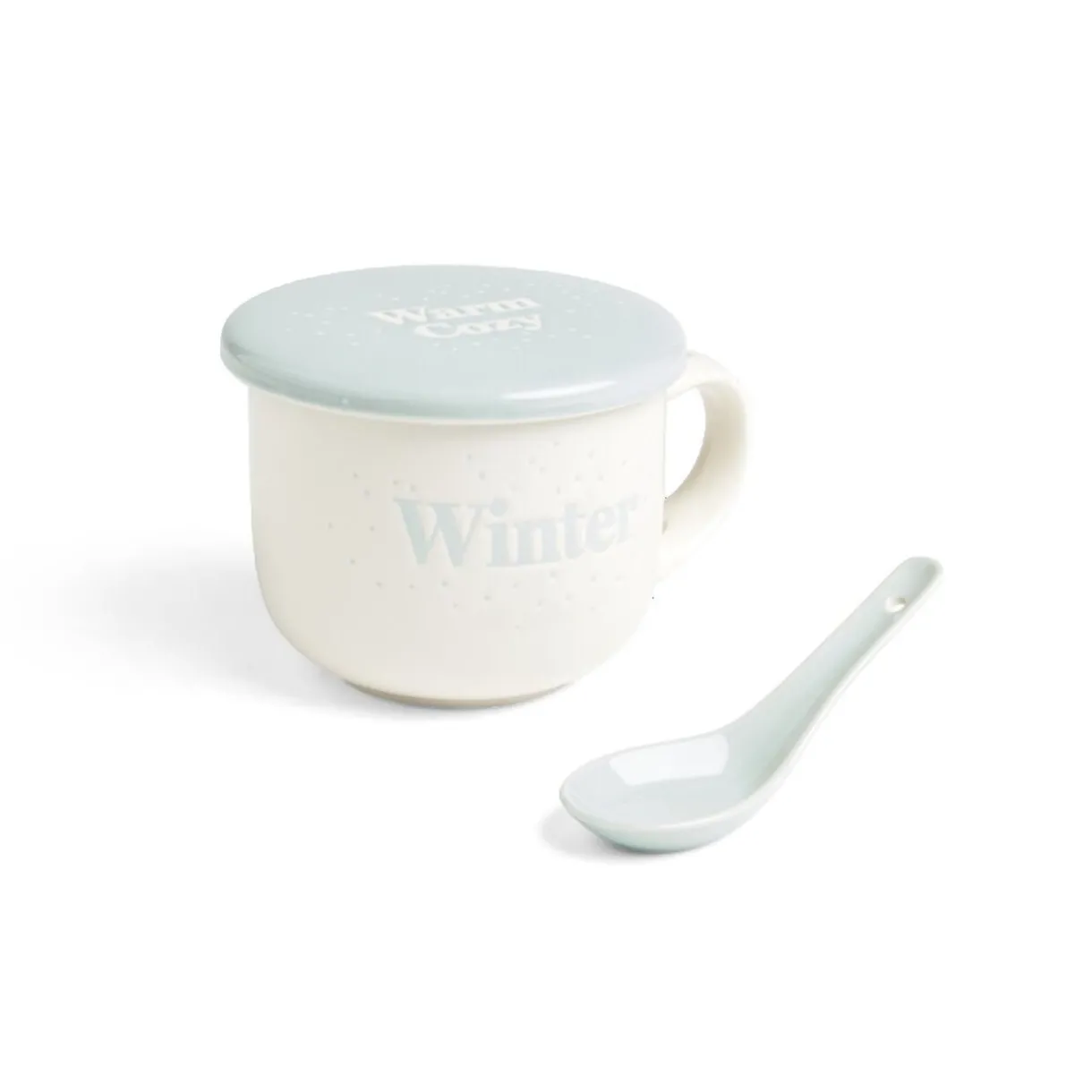 Gifi Bol jumbo 62cl avec cuillère et couvercle winter