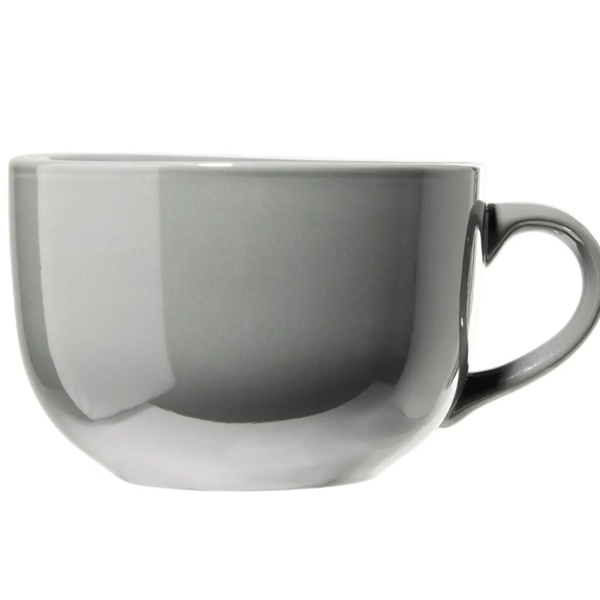 Gifi Bol jumbo Madrid en faïence gris foncé Ø13xH8,5cm 700ml Outlet