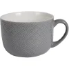 Gifi Bol jumbo motifs gris blanc