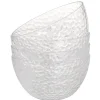 Gifi Bol plastique transparent martelé x4