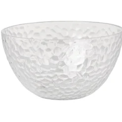Gifi Bol plastique transparent martelé x4