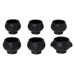 Gifi Bol tête de lion noir mat x6