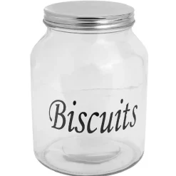 Gifi Bonbonniere verre transparent avec couvercle inox 3 L Clearance