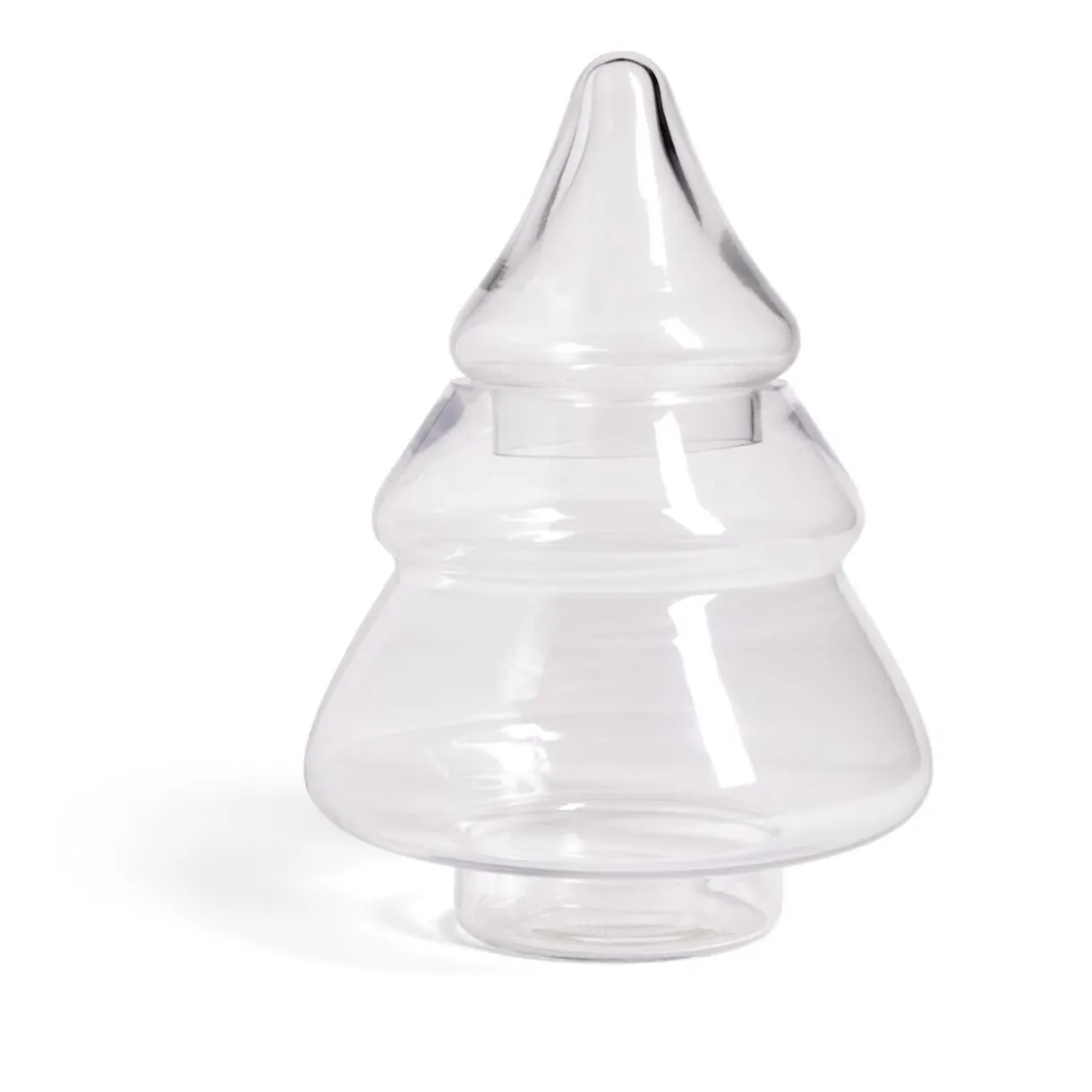 Gifi Bonbonnière en verre forme sapin Ø19,5xH28cm Discount