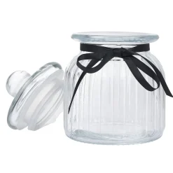 Gifi Bonbonnière en verre transparent 1,6L Discount