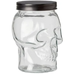 Gifi Bonbonnière transparente design Tête de mort Halloween 1,5L Outlet