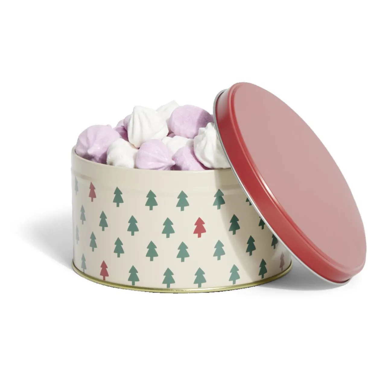 Gifi Boîte à biscuits de Noël ronde en métal rouge et vert x3 Outlet