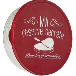 Gifi Boîte à crêpes ronde avec couvercle design rouge Clearance