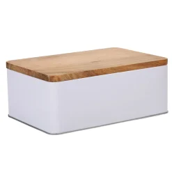 Gifi Boîte à sucre rectangulaire blanc naturel