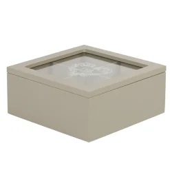 Gifi Boîte à thé bois gris Online