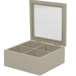 Gifi Boîte à thé bois gris Online