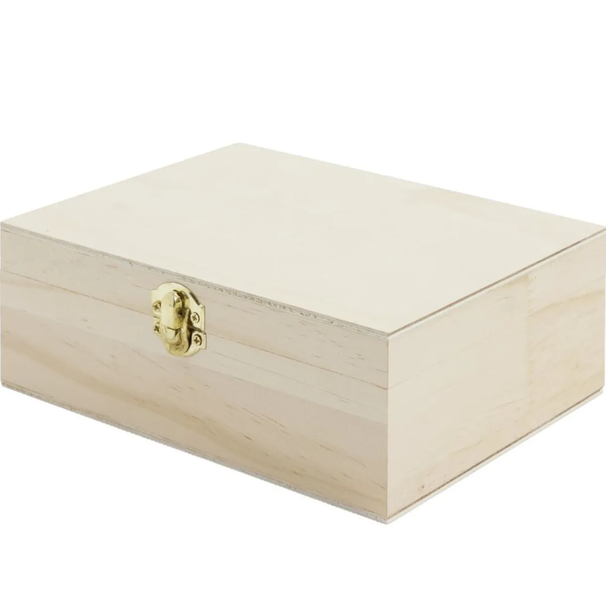 Gifi Boîte à thé en bois à personnaliser 20xH7x15cm New