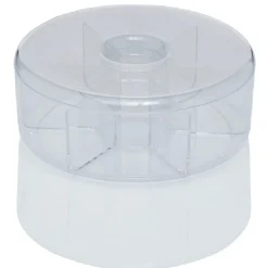 Gifi Boîte à thé ronde transparente