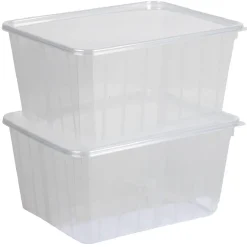 Gifi Boîte alimentaire 1,8 L transparente x2 Sale