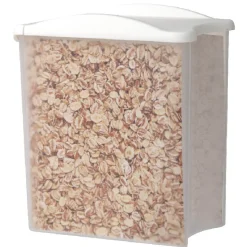 Gifi Boîte alimentaire empilable transparente et blanche 1,25 L