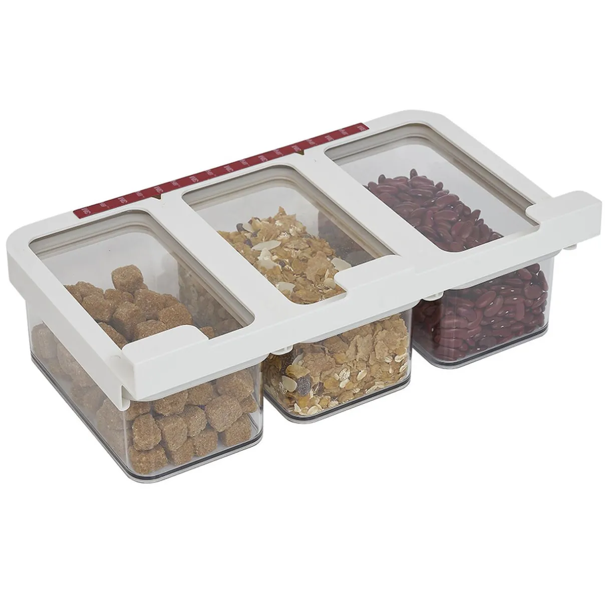 Gifi Boîte alimentaire 3en1 à fixer sur étagère L33x19xH11cm Online