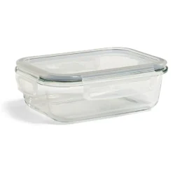 Gifi Boîte alimentaire en verre avec couvercle plastique à clips 640ml New