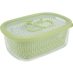 Gifi Boîte alimentaire hermétique avec panier fraîcheur 4 L vert Discount
