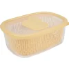 Gifi Boîte alimentaire hermétique avec panier fraîcheur 4 L jaune Hot