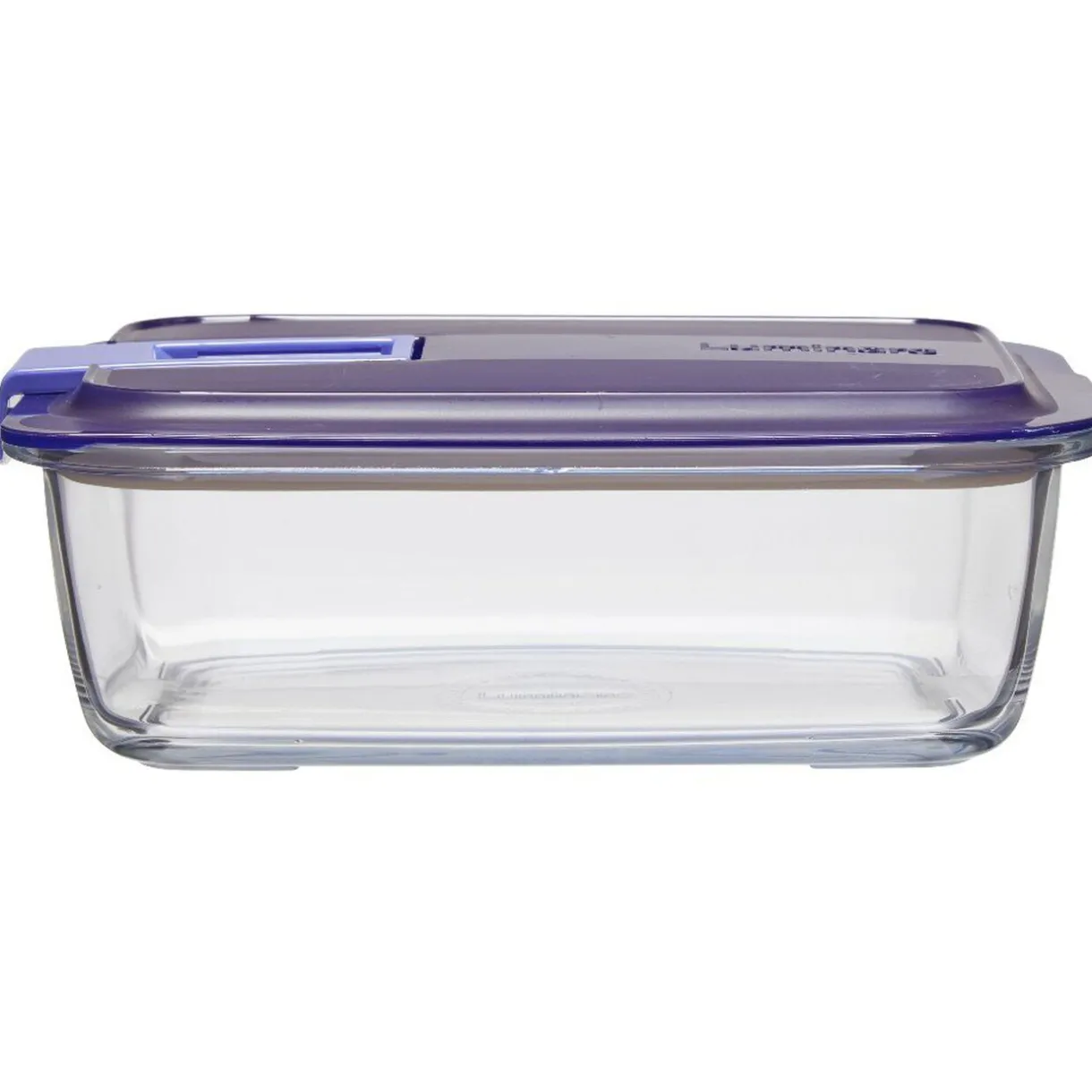 Gifi Boîte alimentaire Luminarc Easy Box verre transparent et bleu 122 cl Clearance