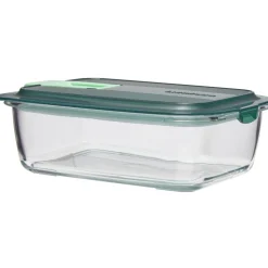 Gifi Boîte alimentaire Luminarc verre Esay Box transparent et vert 122 cl Outlet
