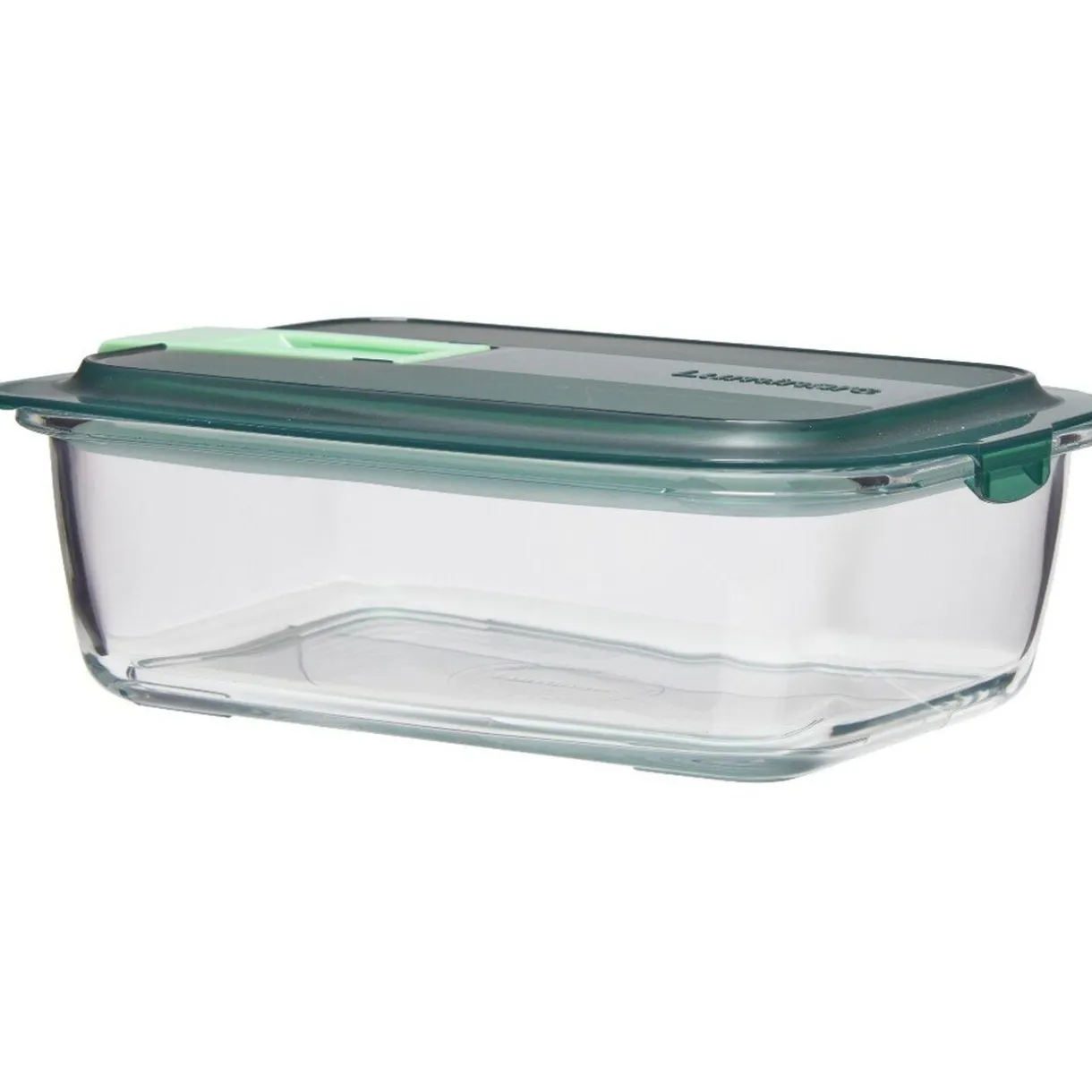 Gifi Boîte alimentaire Luminarc verre Esay Box transparent et vert 122 cl Outlet