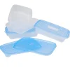 Gifi Boîte alimentaire Take away 1 L transparente et bleue x4 New