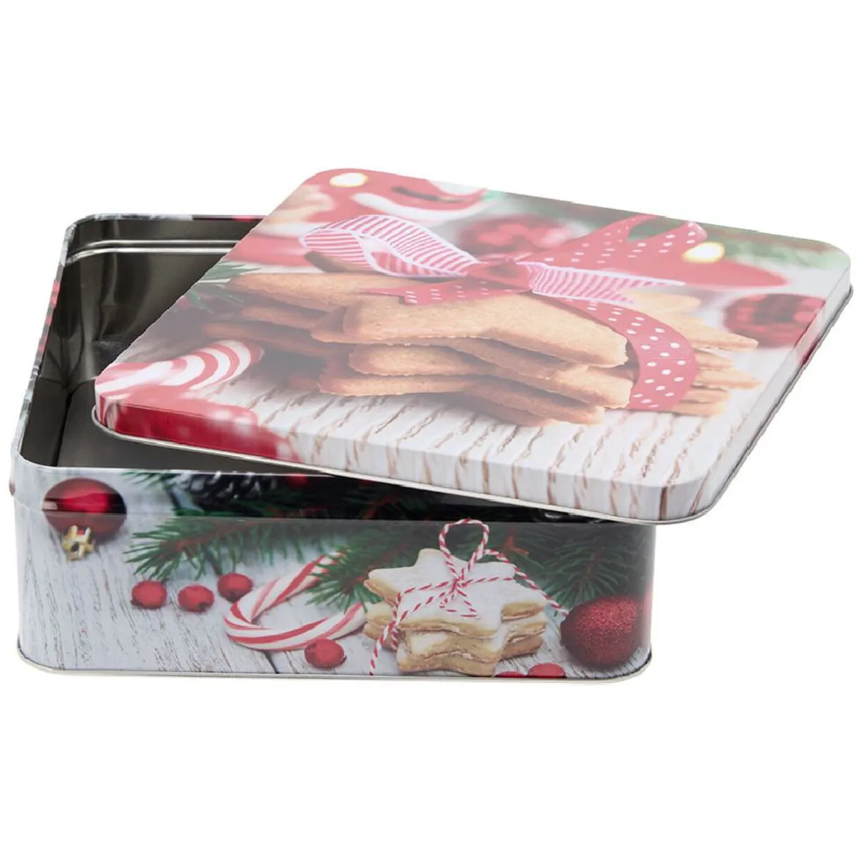 Gifi Boîte carrée en métal pour gâteaux de Noël Online
