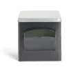 Gifi Boîte conservation avec ouverture métal noir et gris 14,5x14,5x14,5cm Online
