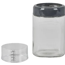 Gifi Boîte conservation verre 2 en 1 couvercle mesureur