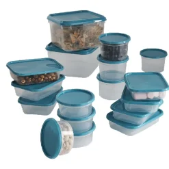 Gifi Boîte de conservation alimentaire bleu x 17 Sale