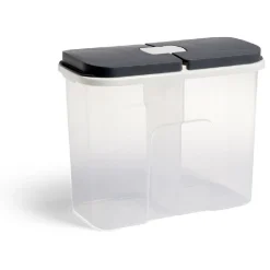 Gifi Boîte de conservation en plastique à 2 compartiments transparent 2,1L