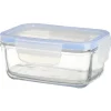 Gifi Boîte de conservation en verre hermétique L14xl9,4xH6 cm Hot