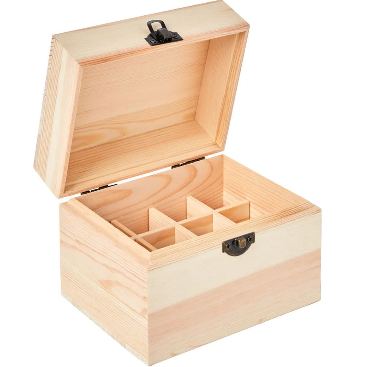 Gifi Boîte de rangment pour huiles essentielles bois naturel