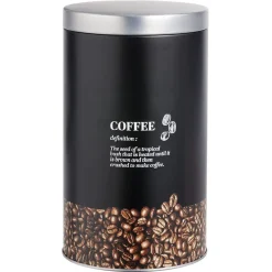 Gifi Boîte pour grains de café en métal - Ø10,8xH18,5cm Best