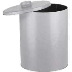 Gifi Boîte ronde cylindrique métal grise XL avec couvercle Hot