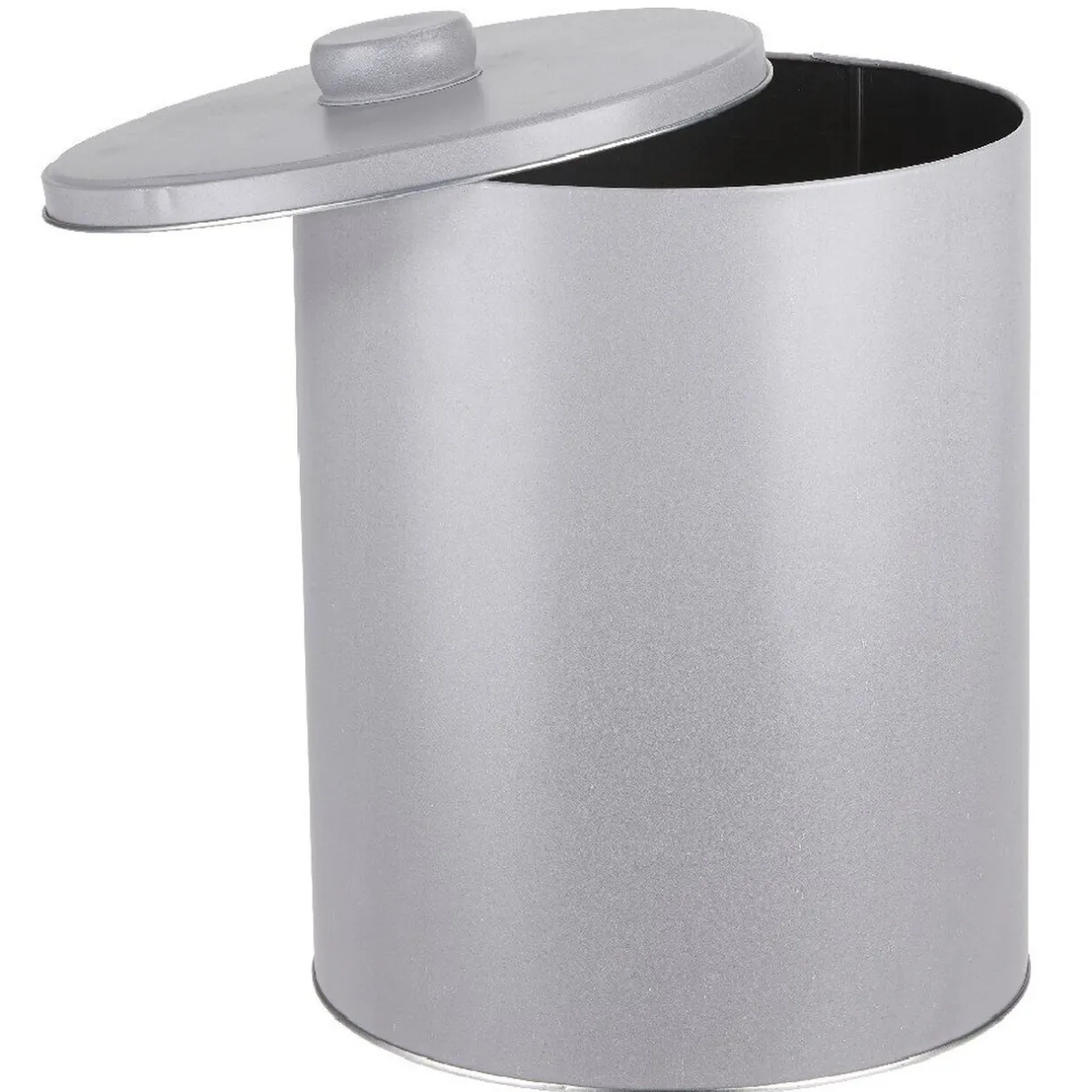 Gifi Boîte ronde cylindrique métal grise XL avec couvercle Hot