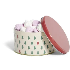 Gifi Boîte ronde en métal Ø13,5cm motif sapin vert et rouge Online