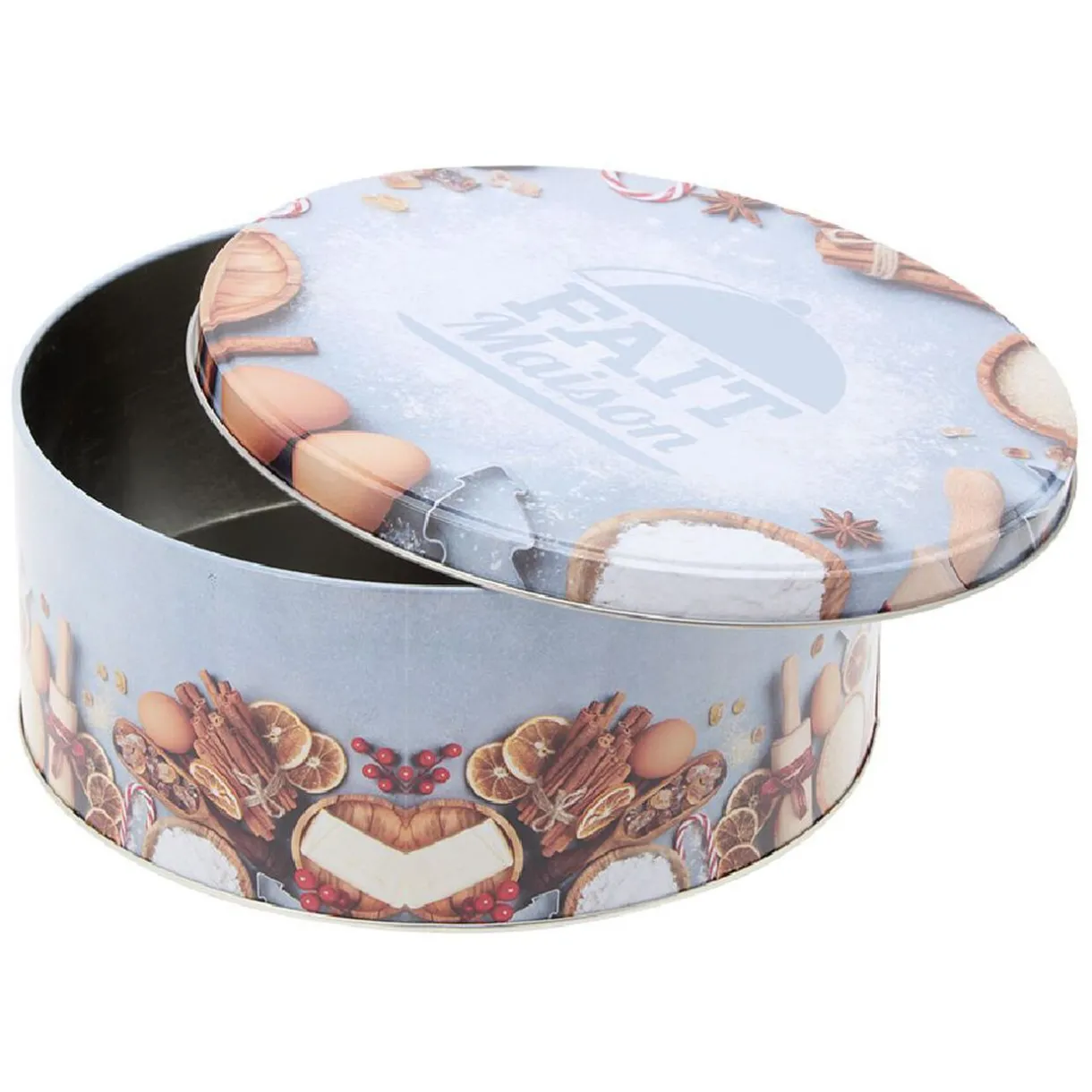 Gifi Boîte ronde en métal pour gâteaux de Noël Online