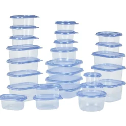 Gifi Boîtes alimentaire transparente avec couvercle bleu ou rouge x27 Online